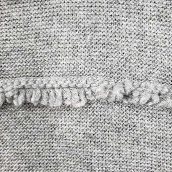 Saks Fifth Avenue Sweater Womens XL Fringe Textured Pullover Wool Cashmere Blend - Picture 5 of 8
